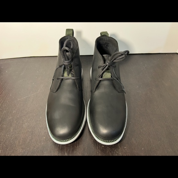 Cole Haan Grand Atlantic Chukka Water Resistant Leather Boots Black/Grey Men 8M main image 10